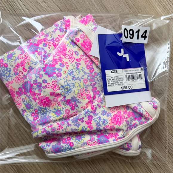 JoyLab Women's Floral Print Piped Longline Sports Bra, Pink - All Sizes - Picture 12 of 15